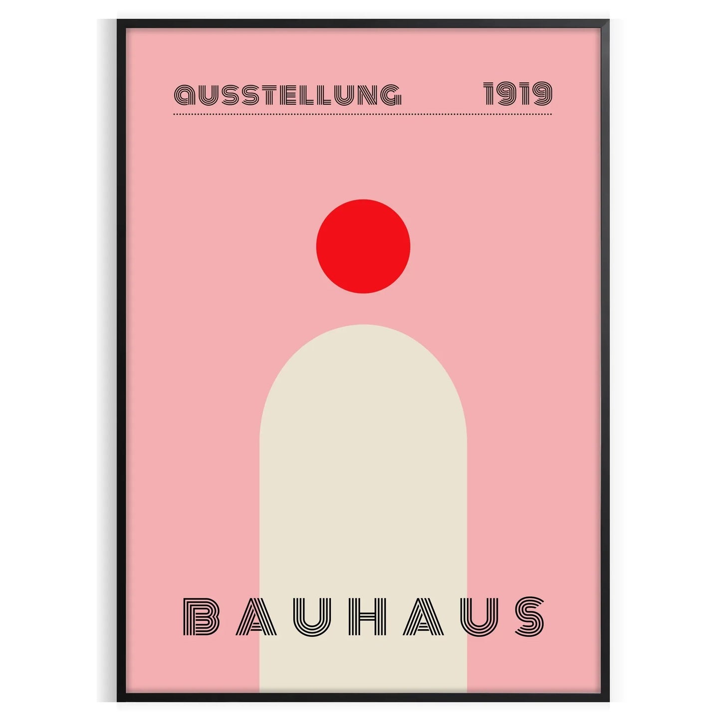captivating Bauhaus Exhibition Poster perfect blend history modern design stunning piece wall art ideal gift enthusiasts space iconic artwork print stylish frame standalone