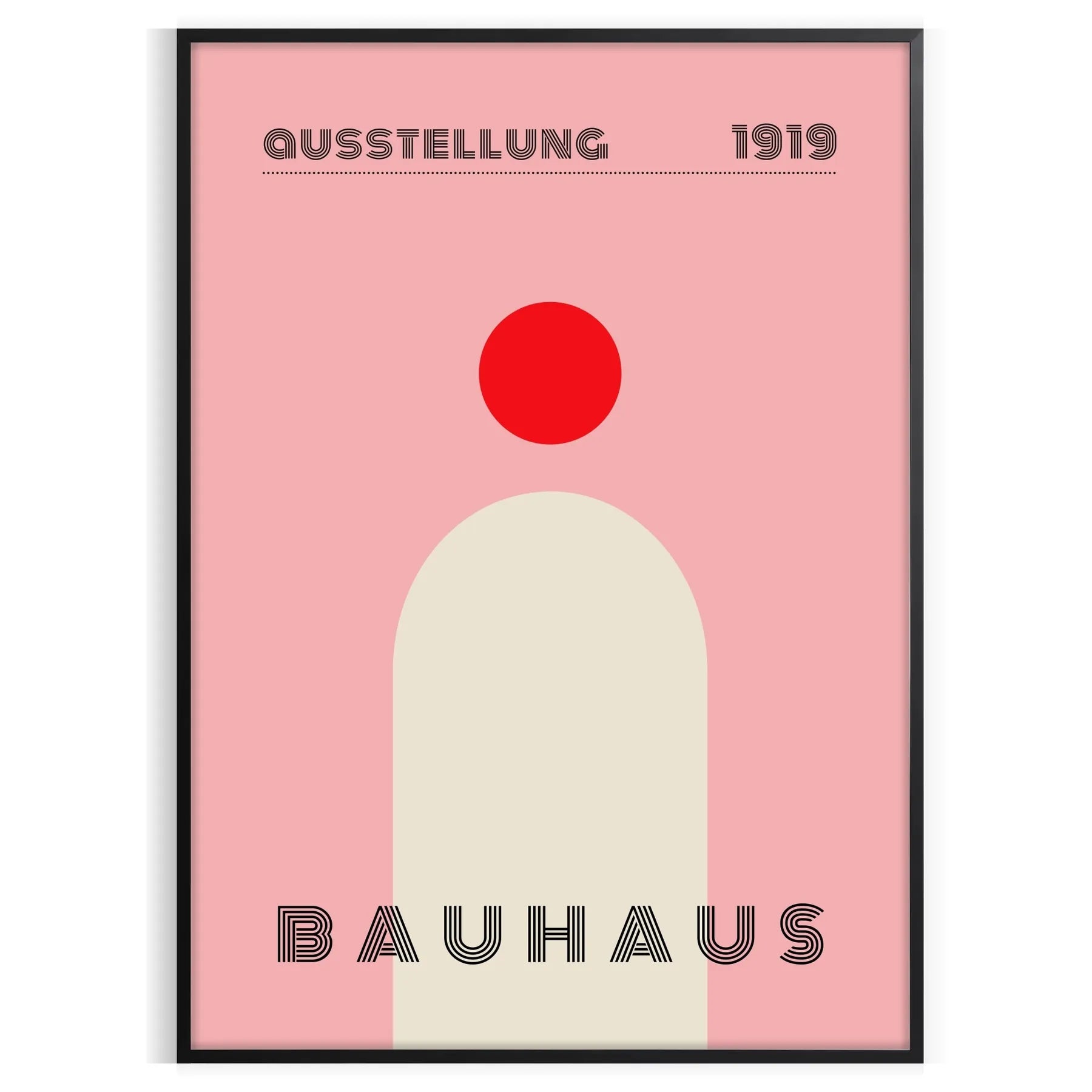 captivating Bauhaus Exhibition Poster perfect blend history modern design stunning piece wall art ideal gift enthusiasts space iconic artwork print stylish frame standalone