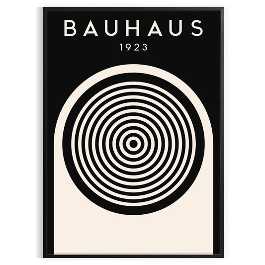 space Bauhaus Poster Art stunning piece wall iconic design principles gift home decor artwork timeless classic finish framed