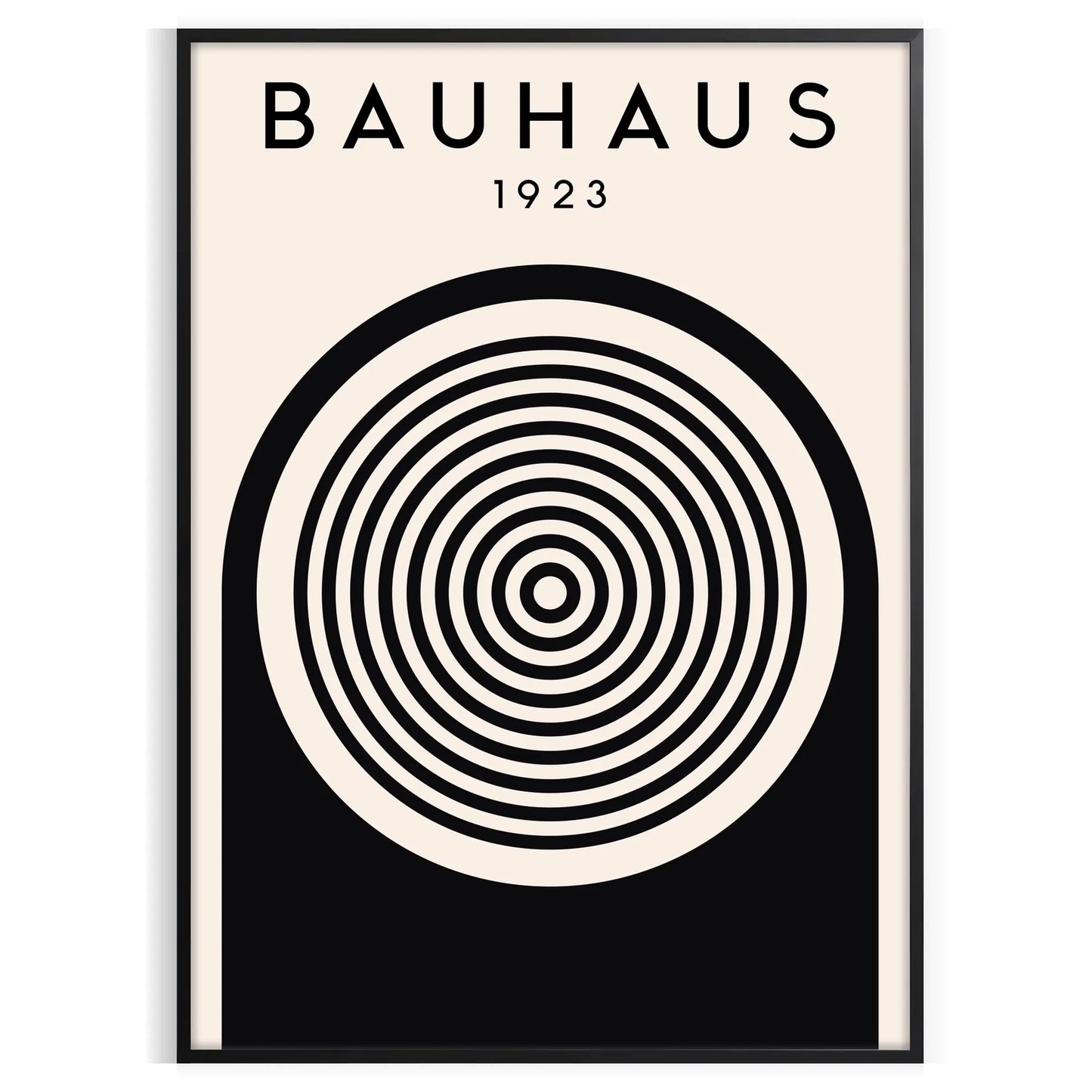 space Bauhaus poster captivating tribute modern design stunning wall art print bold geometric patterns vibrant colors perfect gift enthusiasts versatile sizes A4 cm A0