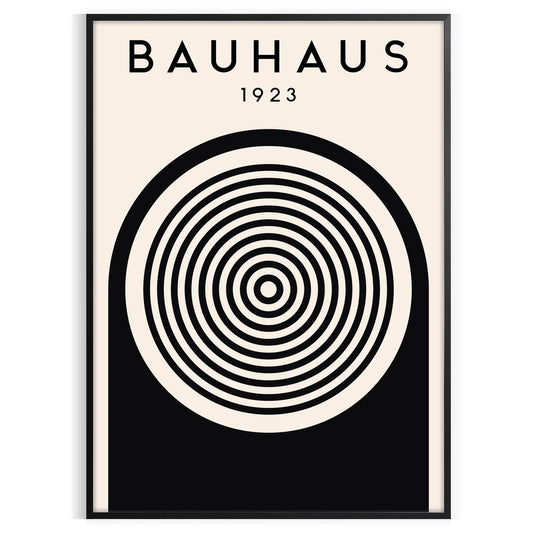 space Bauhaus poster captivating tribute modern design stunning wall art print bold geometric patterns vibrant colors perfect gift enthusiasts versatile sizes A4 cm A0