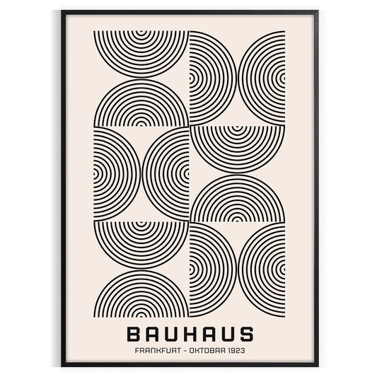 essence modern style Bauhaus art prints trendy gray black poster touch sophistication space perfect wall gift sizes A4 20×28 A0 decor today