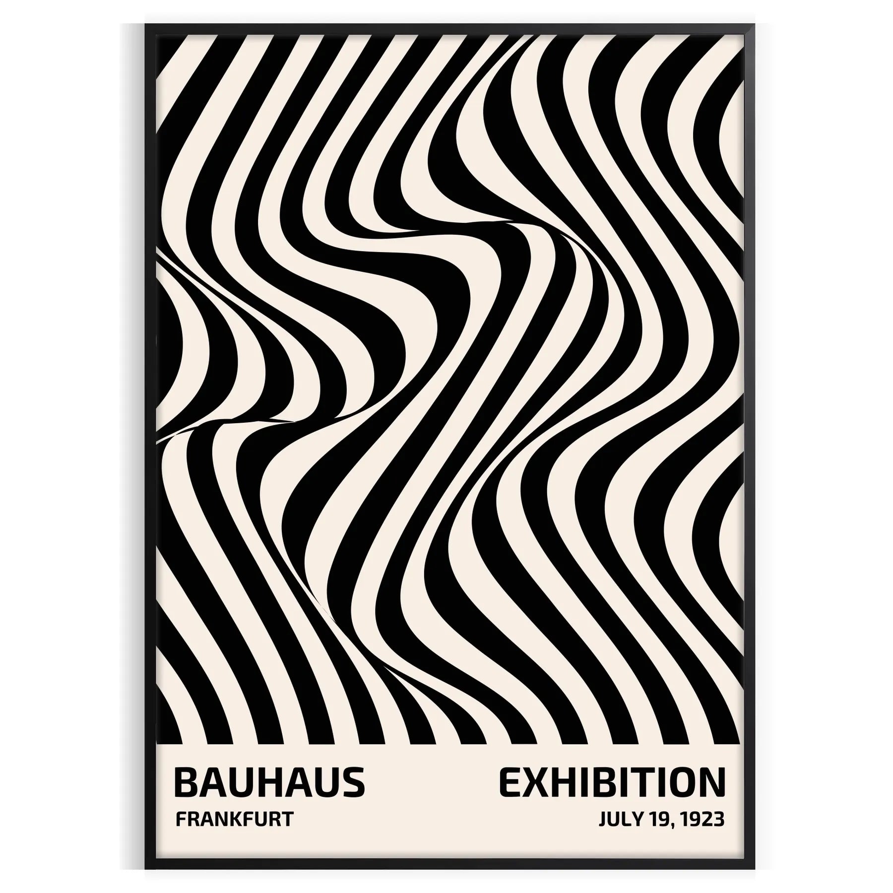 allure Bauhaus poster art trendy wall piece unique gift stylish addition home decor artwork modern design timeless elegance unframed options