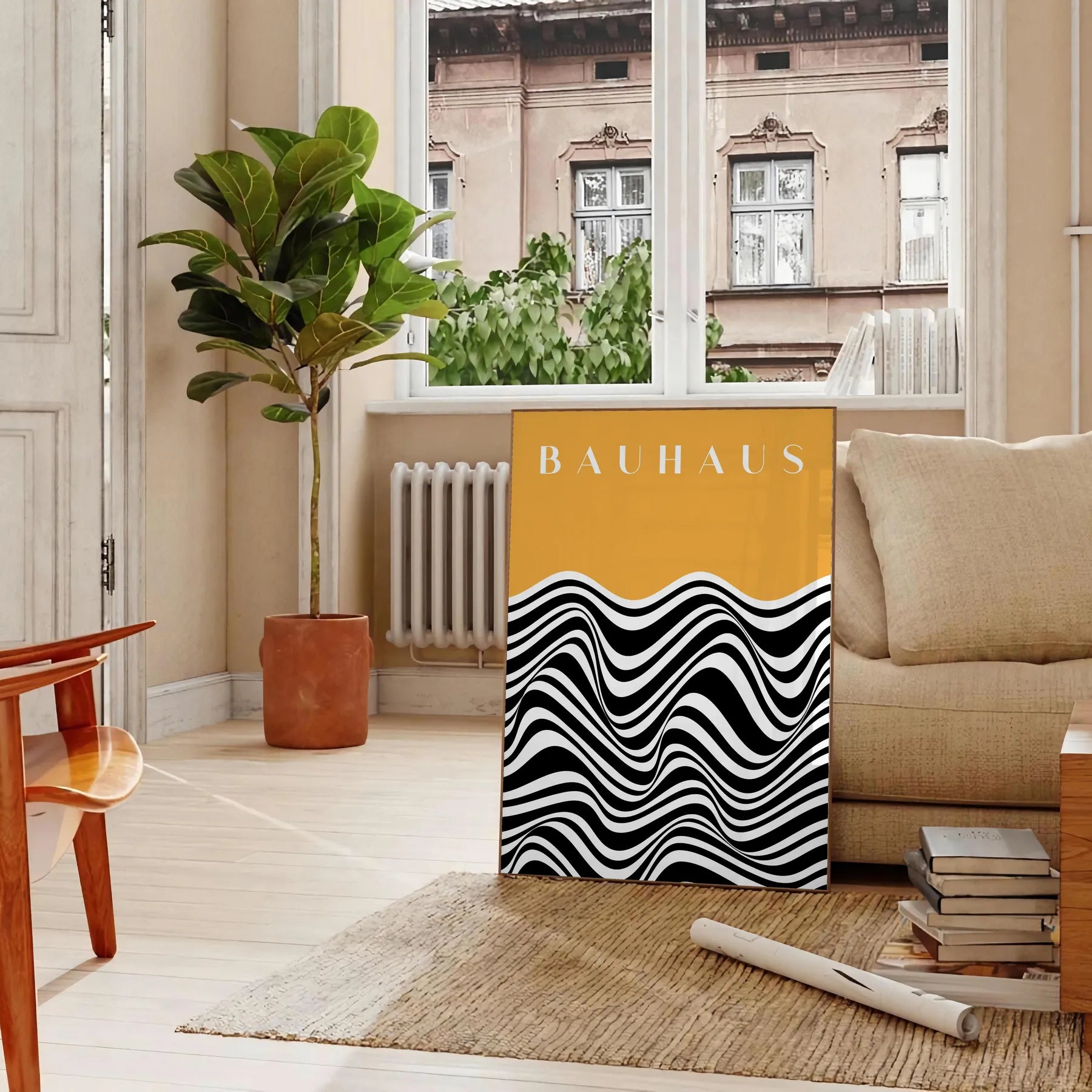 space stunning Bauhaus poster art captivating wall iconic aesthetic perfect artwork gift design lovers unframed prints style inspiring atmosphere