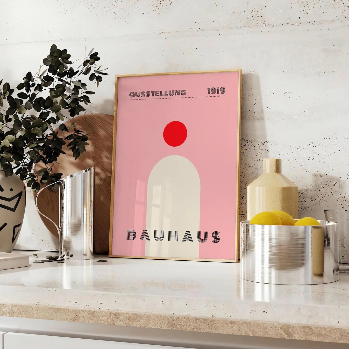 captivating Bauhaus Exhibition Poster perfect blend history modern design stunning piece wall art ideal gift enthusiasts space iconic artwork print stylish frame standalone
