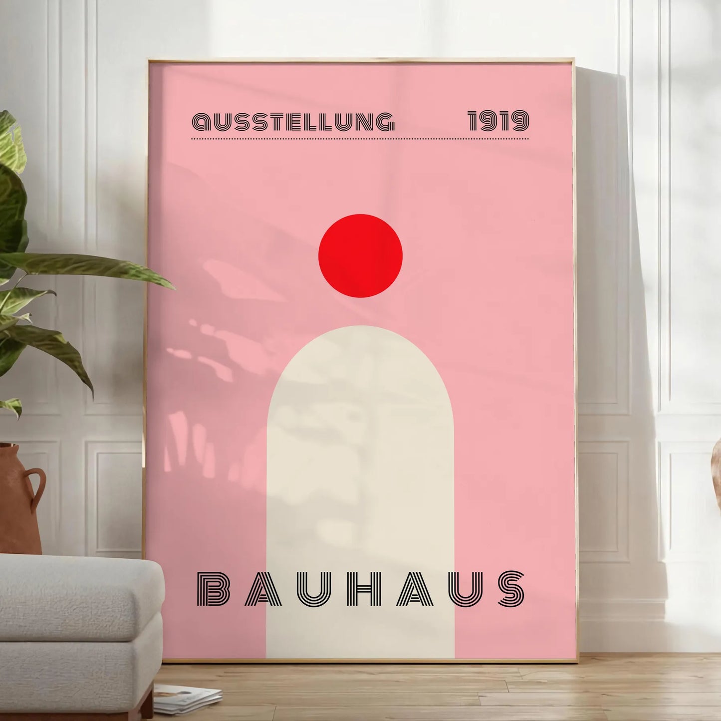 captivating Bauhaus Exhibition Poster perfect blend history modern design stunning piece wall art ideal gift enthusiasts space iconic artwork print stylish frame standalone