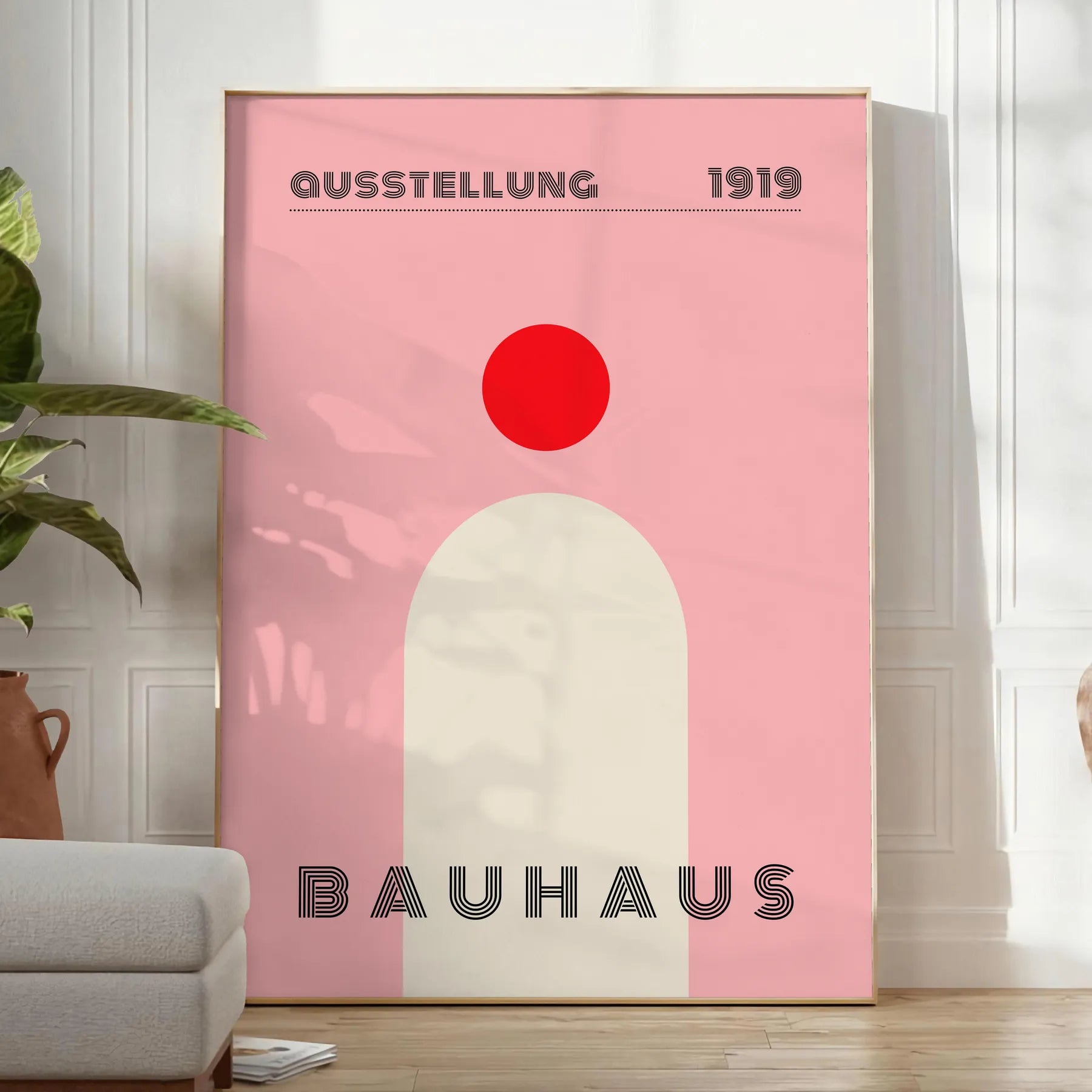 captivating Bauhaus Exhibition Poster perfect blend history modern design stunning piece wall art ideal gift enthusiasts space iconic artwork print stylish frame standalone