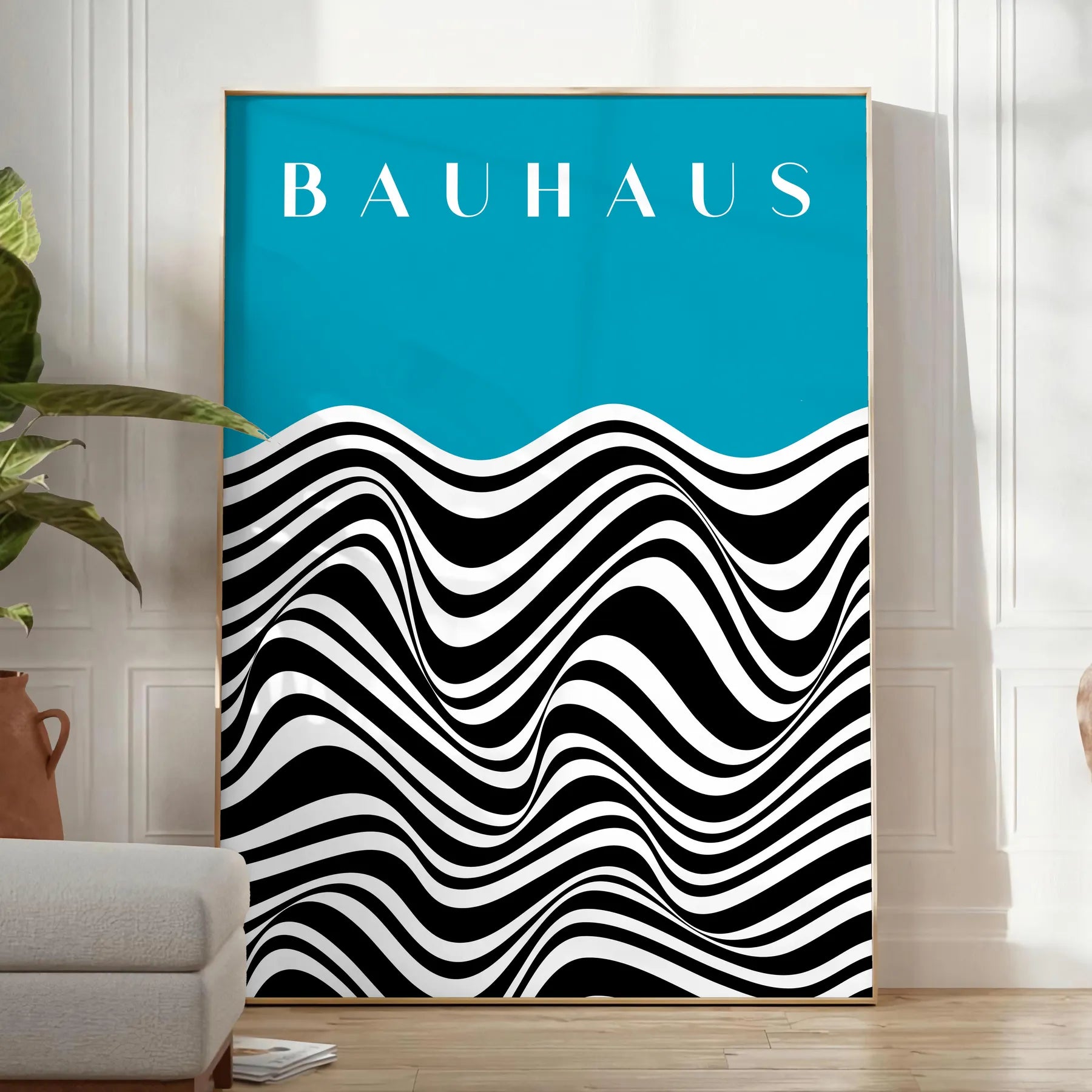space Bauhaus vintage poster timeless piece wall art essence iconic design captivating print ideal gift lovers room sizes available A4 cm A0