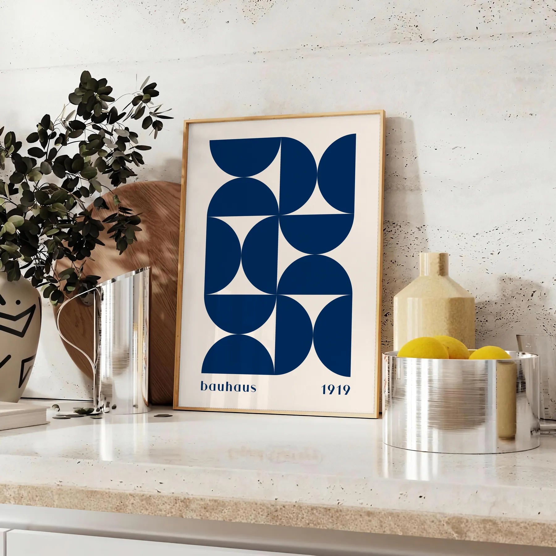 space vintage Bauhaus poster stunning piece wall art essence design unique gift artwork ideal lovers interior enthusiasts unframed options style