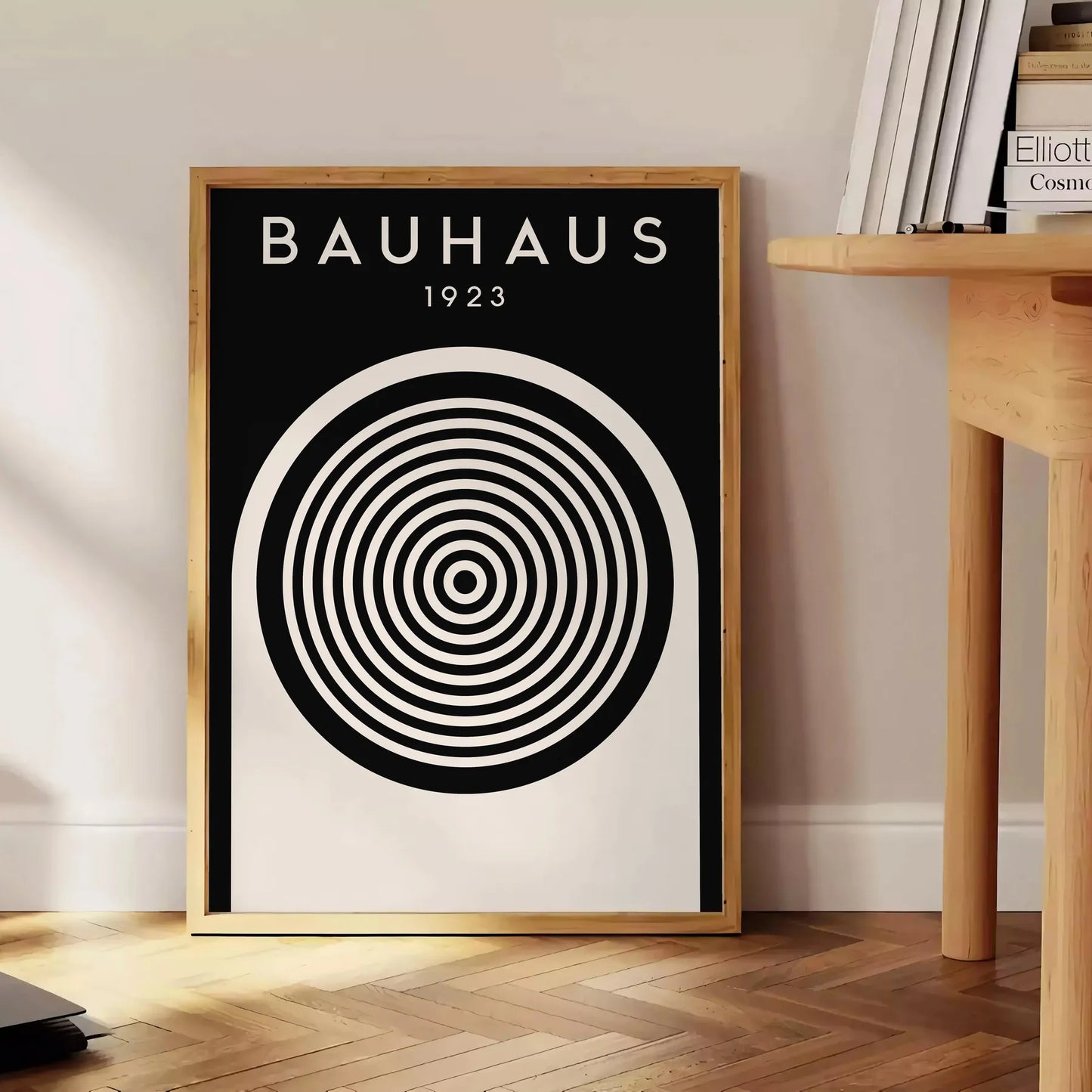 space Bauhaus Poster Art stunning piece wall iconic design principles gift home decor artwork timeless classic finish framed
