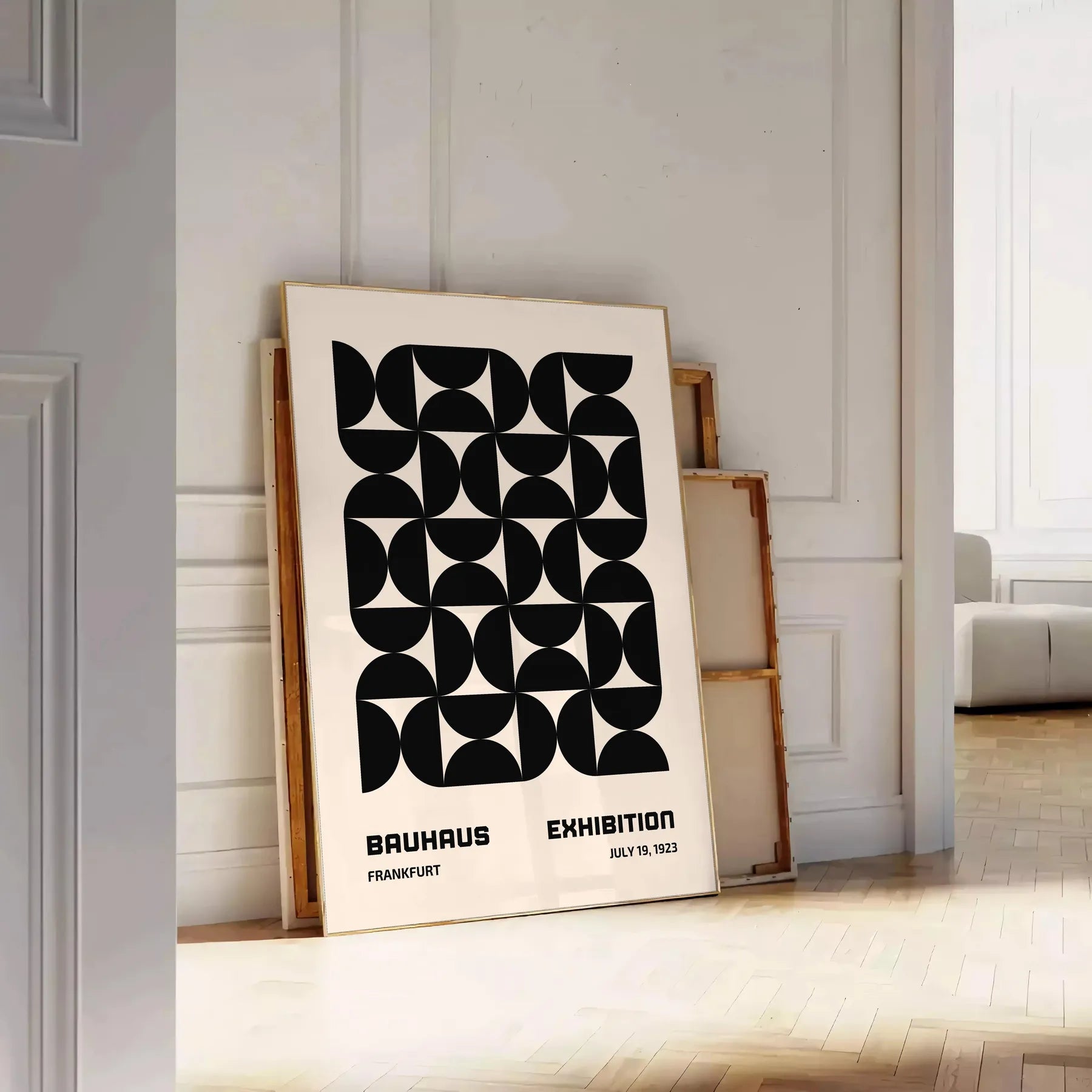 space stunning Bauhaus art poster perfect blend modern minimalist design artwork print essence iconic movement ideal wall piece thoughtful gift unframed options