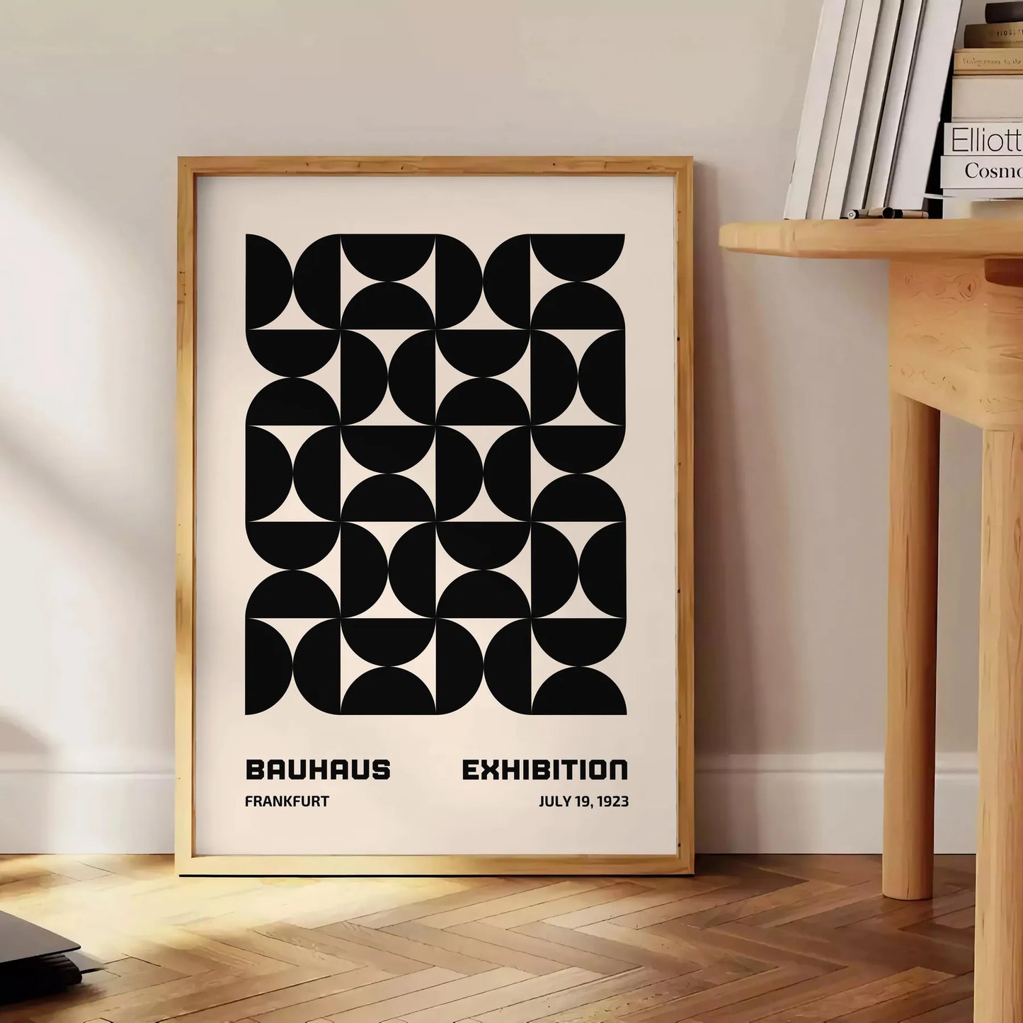 space stunning Bauhaus art poster perfect blend modern minimalist design artwork print essence iconic movement ideal wall piece thoughtful gift unframed options