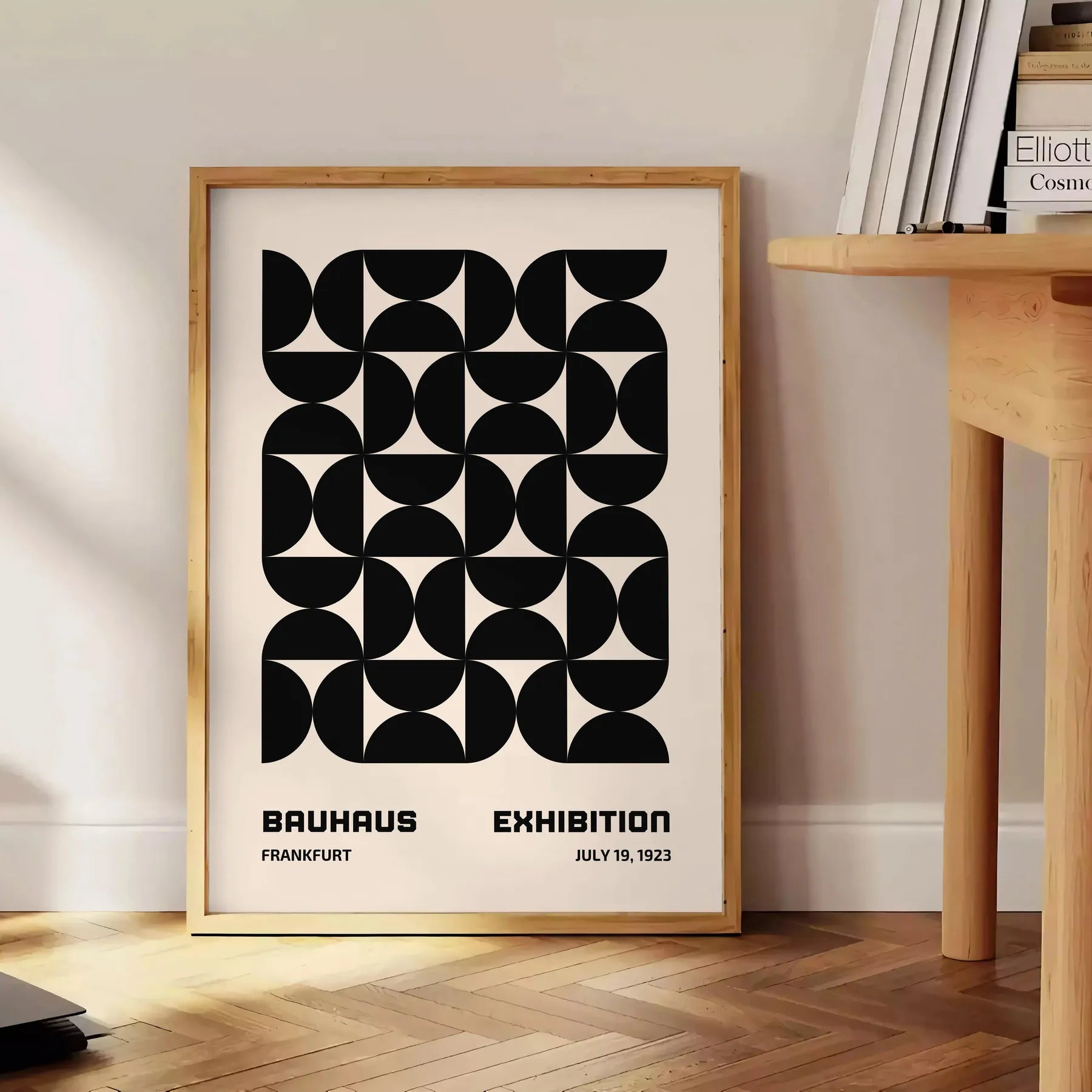 space stunning Bauhaus art poster perfect blend modern minimalist design artwork print essence iconic movement ideal wall piece thoughtful gift unframed options