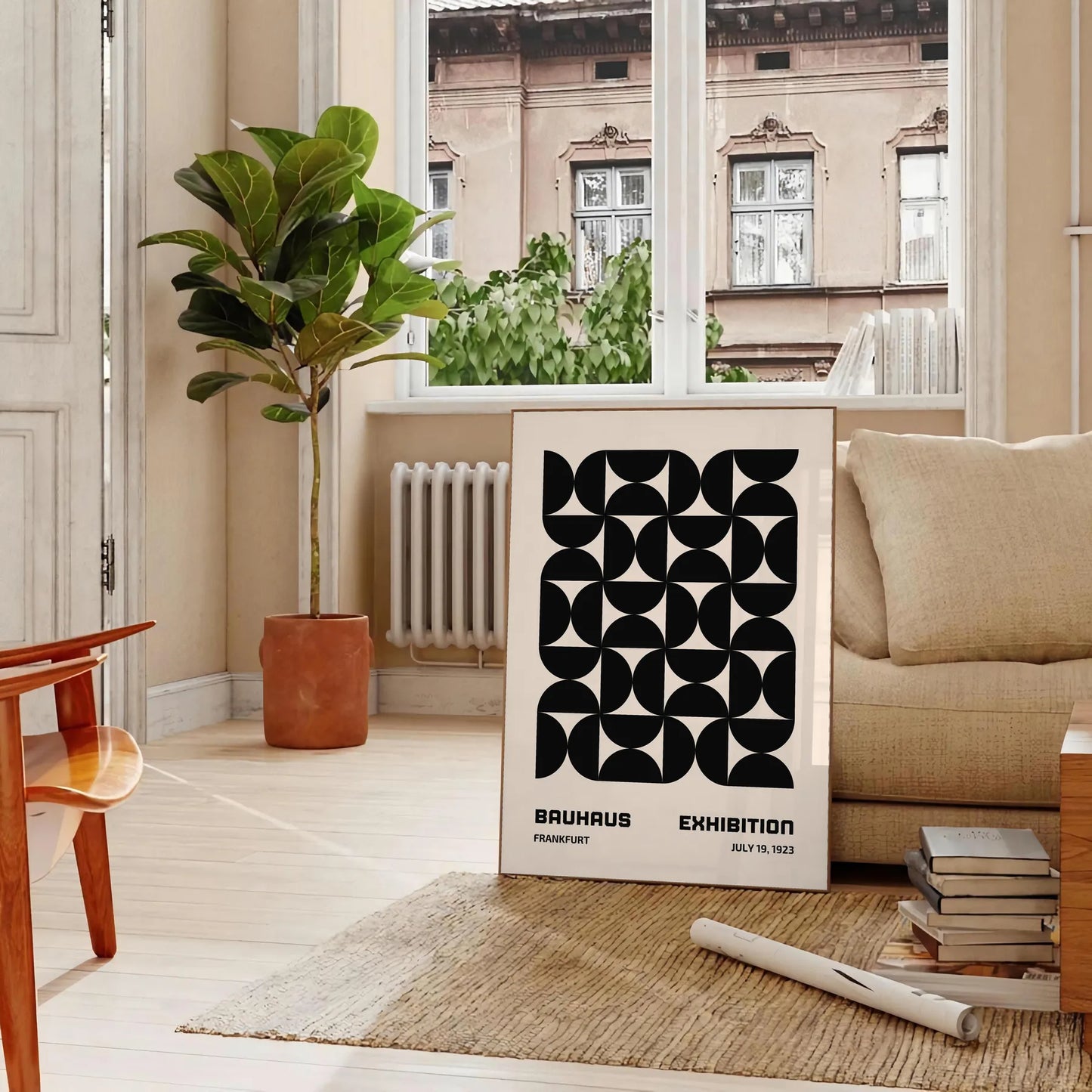 space stunning Bauhaus art poster perfect blend modern minimalist design artwork print essence iconic movement ideal wall piece thoughtful gift unframed options