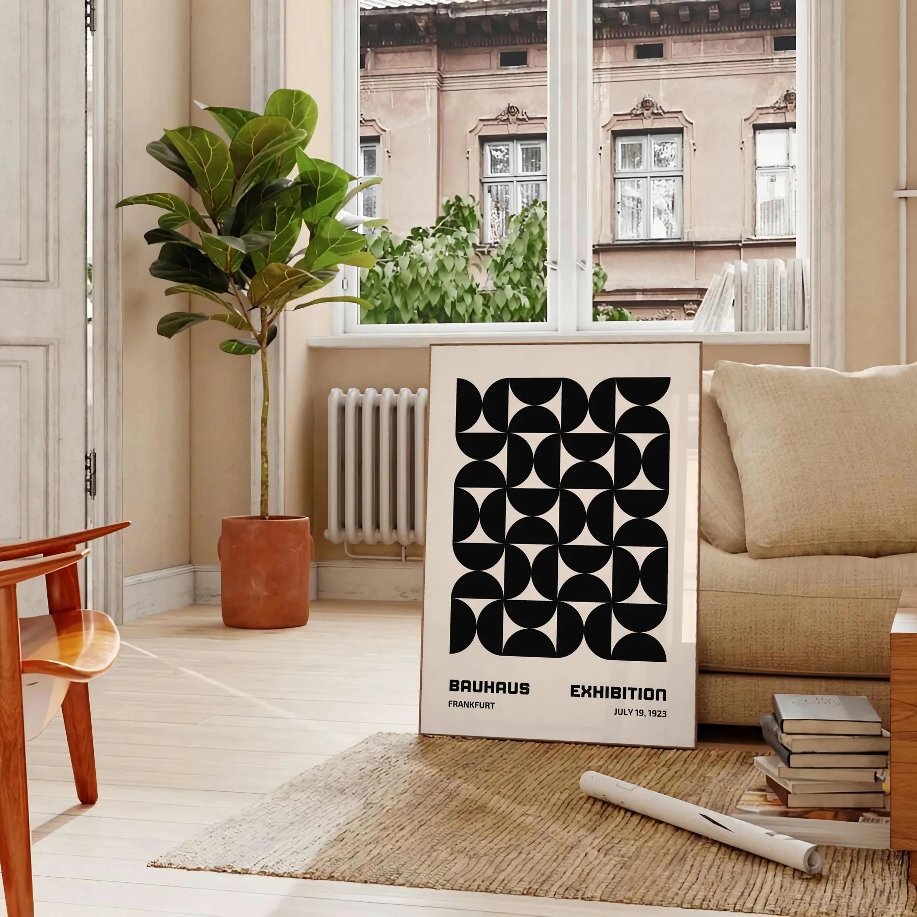 space stunning Bauhaus art poster perfect blend modern minimalist design artwork print essence iconic movement ideal wall piece thoughtful gift unframed options