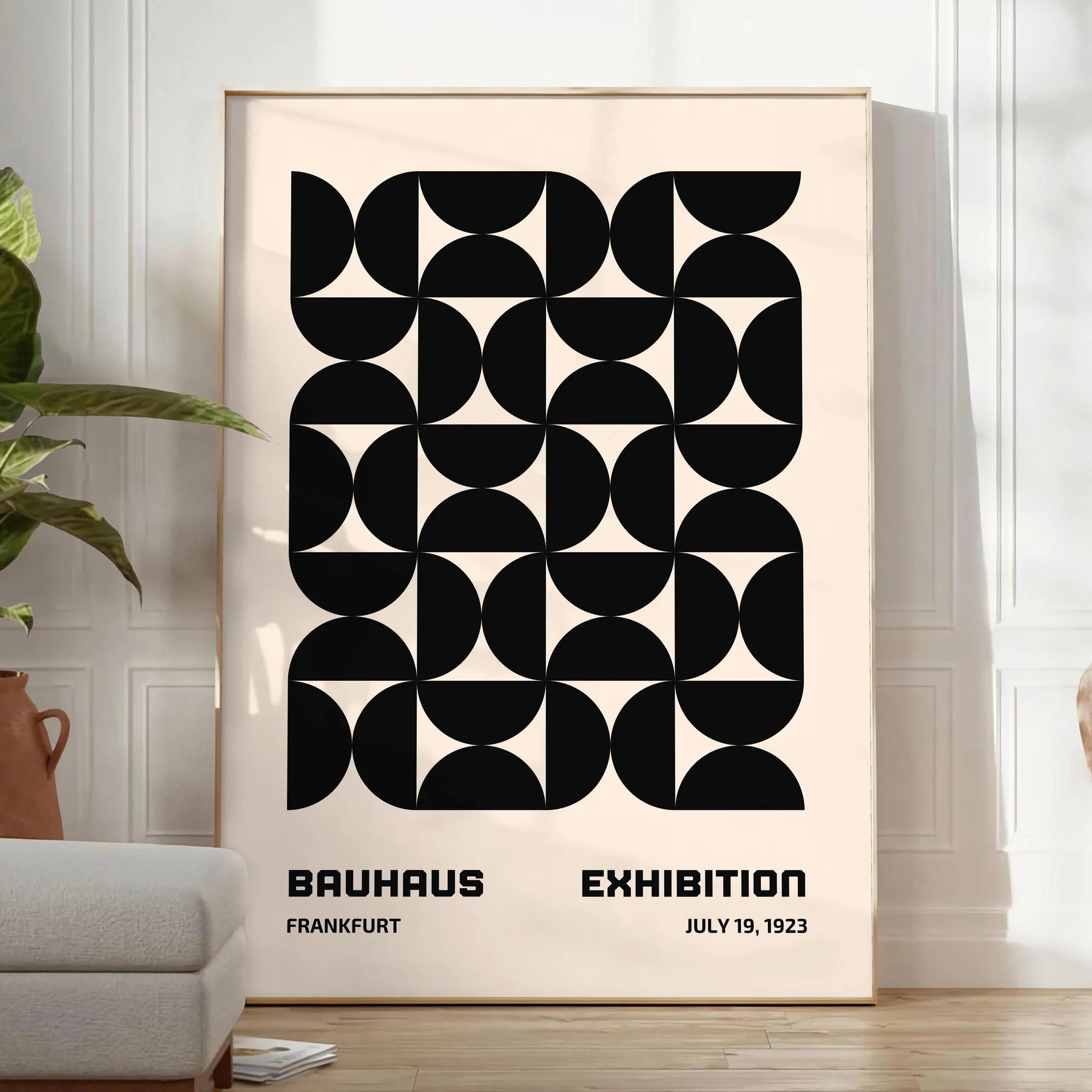 space stunning Bauhaus art poster perfect blend modern minimalist design artwork print essence iconic movement ideal wall piece thoughtful gift unframed options