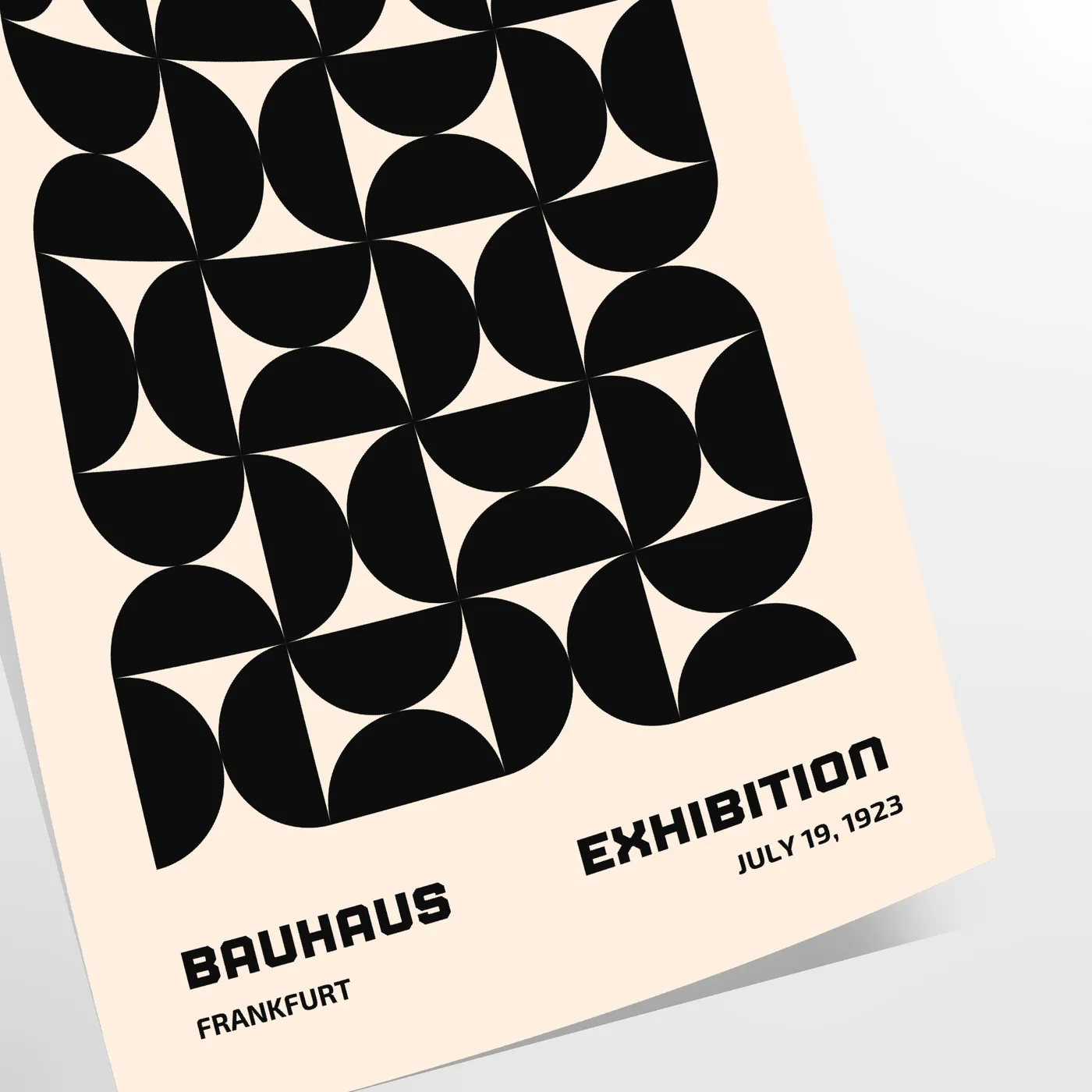 space stunning Bauhaus art poster perfect blend modern minimalist design artwork print essence iconic movement ideal wall piece thoughtful gift unframed options