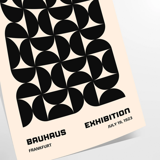 space stunning Bauhaus art poster perfect blend modern minimalist design artwork print essence iconic movement ideal wall piece thoughtful gift unframed options