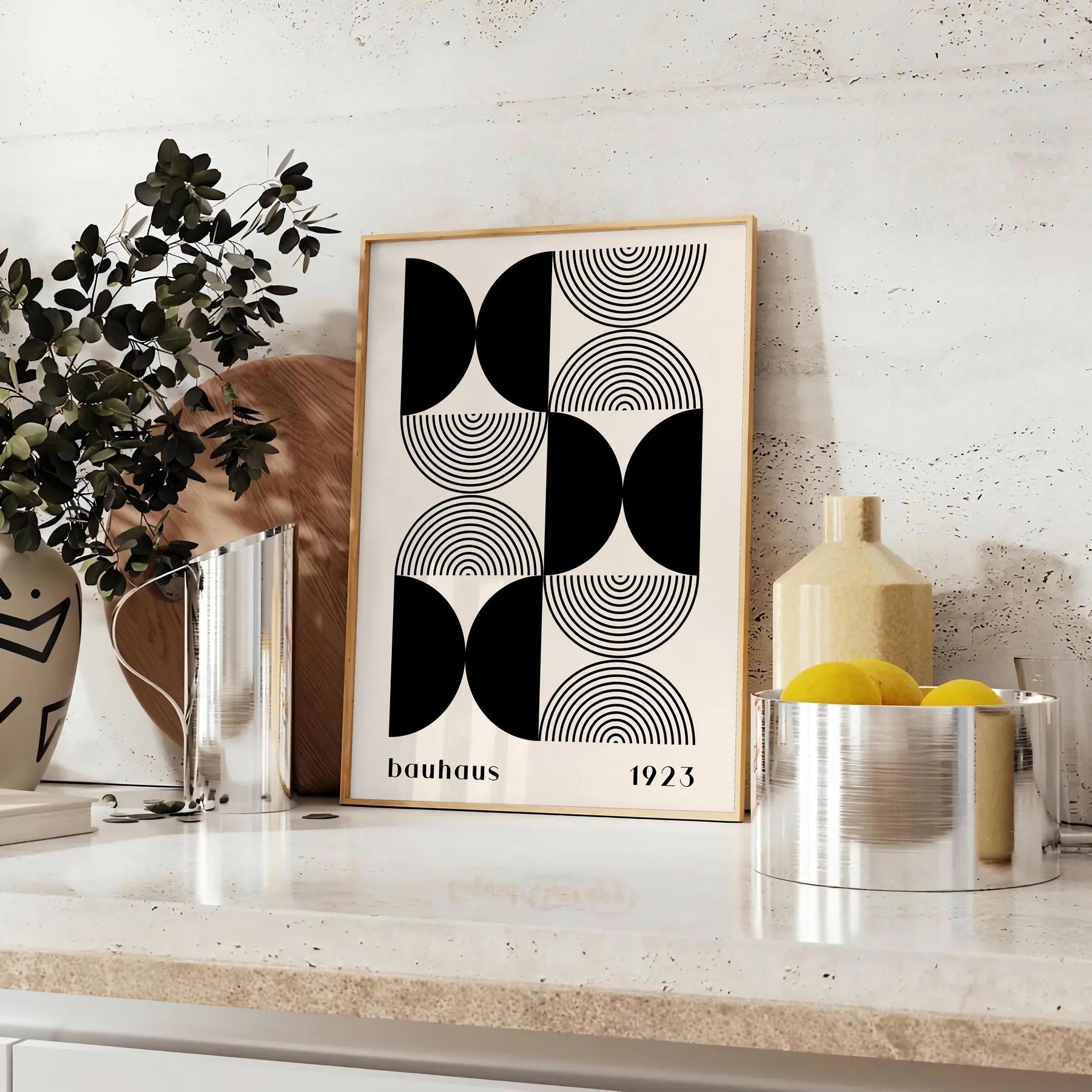 space trendy Bauhaus prints essence modernist art stunning poster perfect gift lovers room gallery contemporary wall sizes A4