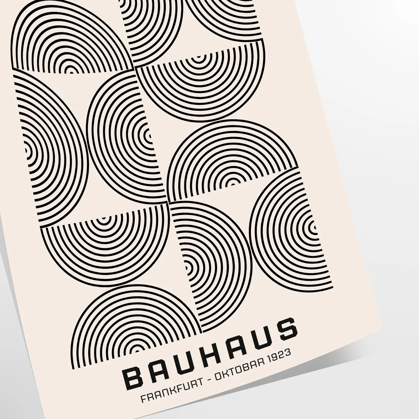 essence modern style Bauhaus art prints trendy gray black poster touch sophistication space perfect wall gift sizes A4 20×28 A0 decor today