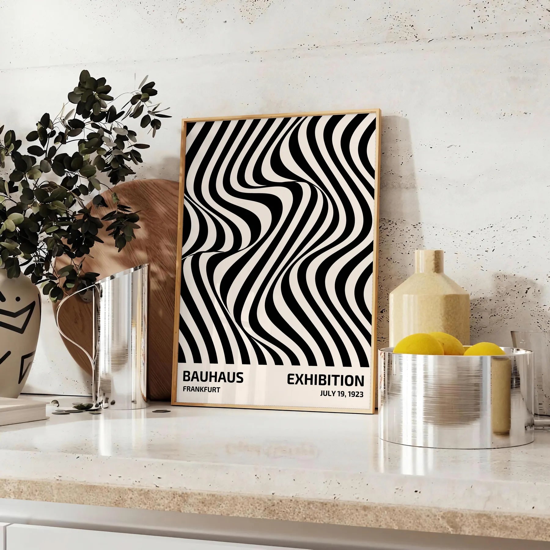 allure Bauhaus poster art trendy wall piece unique gift stylish addition home decor artwork modern design timeless elegance unframed options