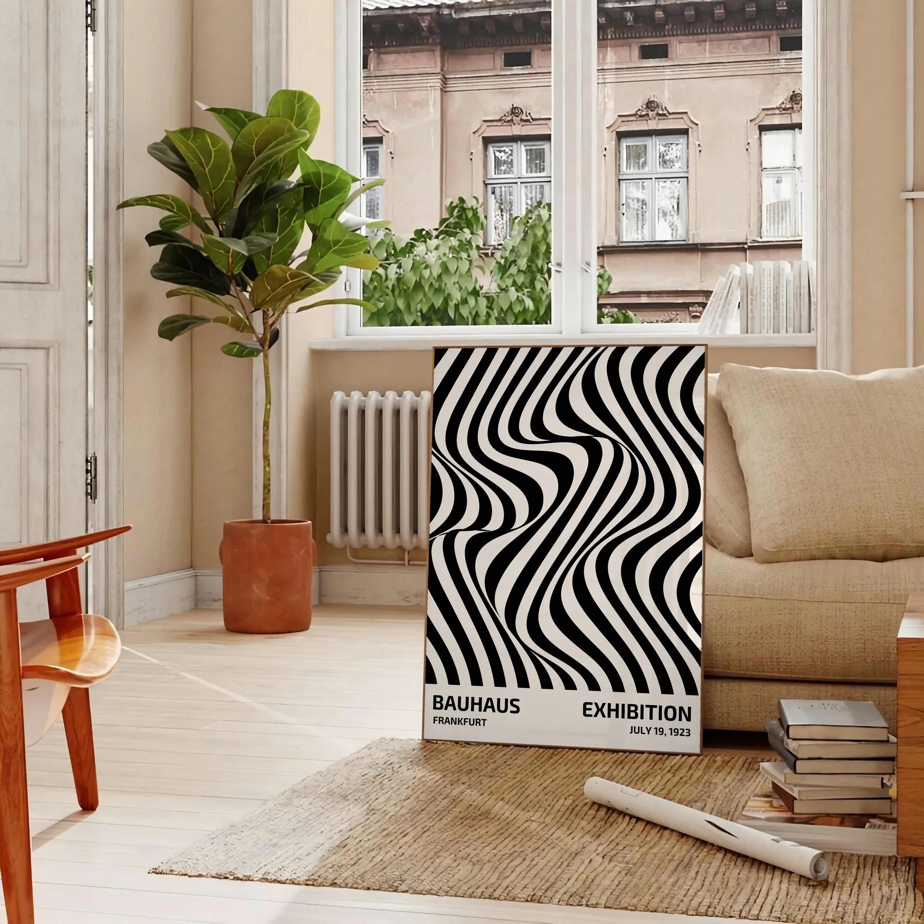 allure Bauhaus poster art trendy wall piece unique gift stylish addition home decor artwork modern design timeless elegance unframed options